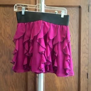 Express Purple Party Flirty Mini Skirt Size Small